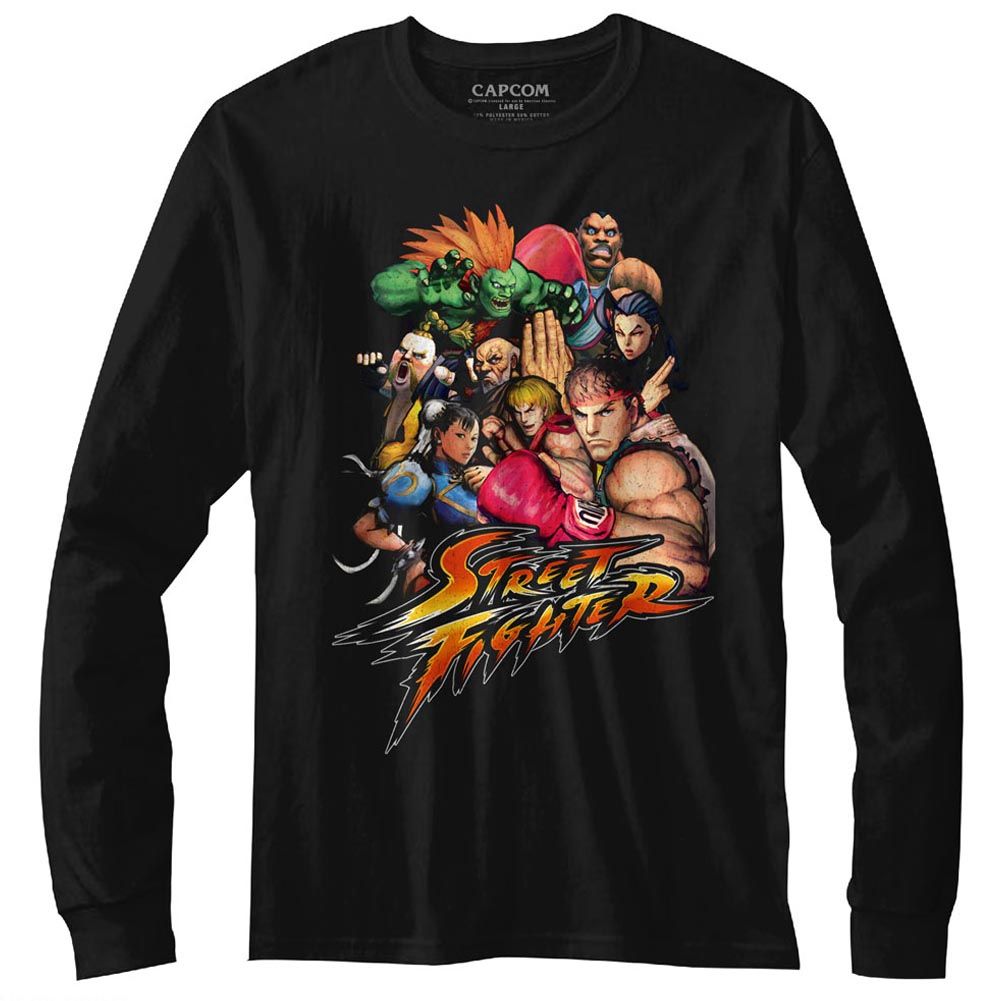 Street Fighter - Characters - Long Sleeve - Adult - T-Shirt - clothing by TeeHivey.com