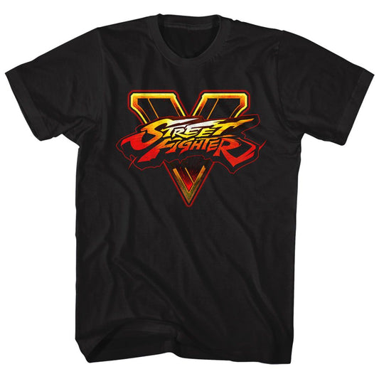 Street Fighter - SFV Logo - Short Sleeve - Adult - T-Shirt - clothing by TeeHivey.com