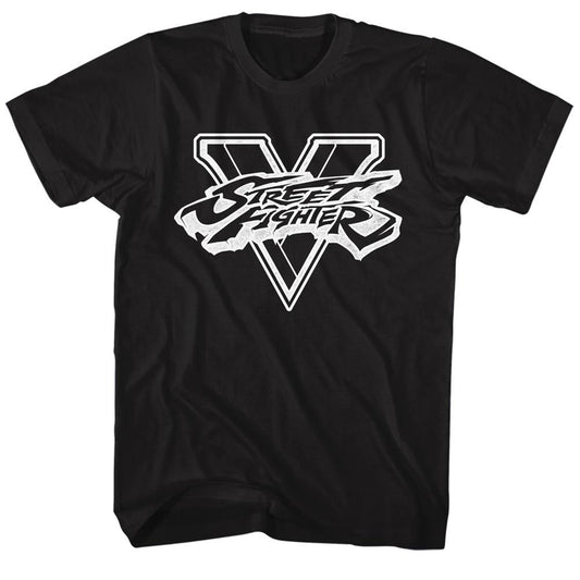 Street Fighter - SFV Black & White - Short Sleeve - Adult - T-Shirt - clothing by TeeHivey.com