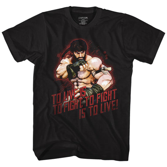 Street Fighter - Hot Ryu - Short Sleeve - Adult - T-Shirt - clothing by TeeHivey.com