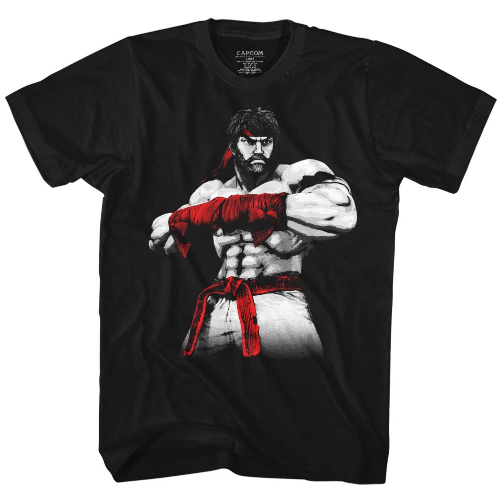 Street Fighter - Hot Ryu 2 - Short Sleeve - Adult - T-Shirt - clothing by TeeHivey.com