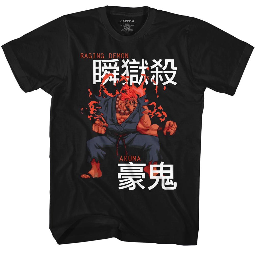 Street Fighter - Akuma 2 - Short Sleeve - Adult - T-Shirt - clothing by TeeHivey.com