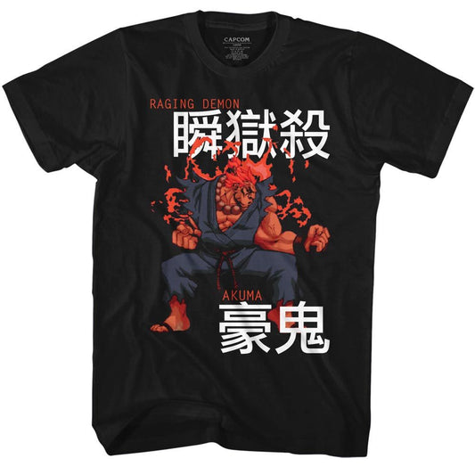 Street Fighter - Akuma 2 - Short Sleeve - Adult - T-Shirt - clothing by TeeHivey.com