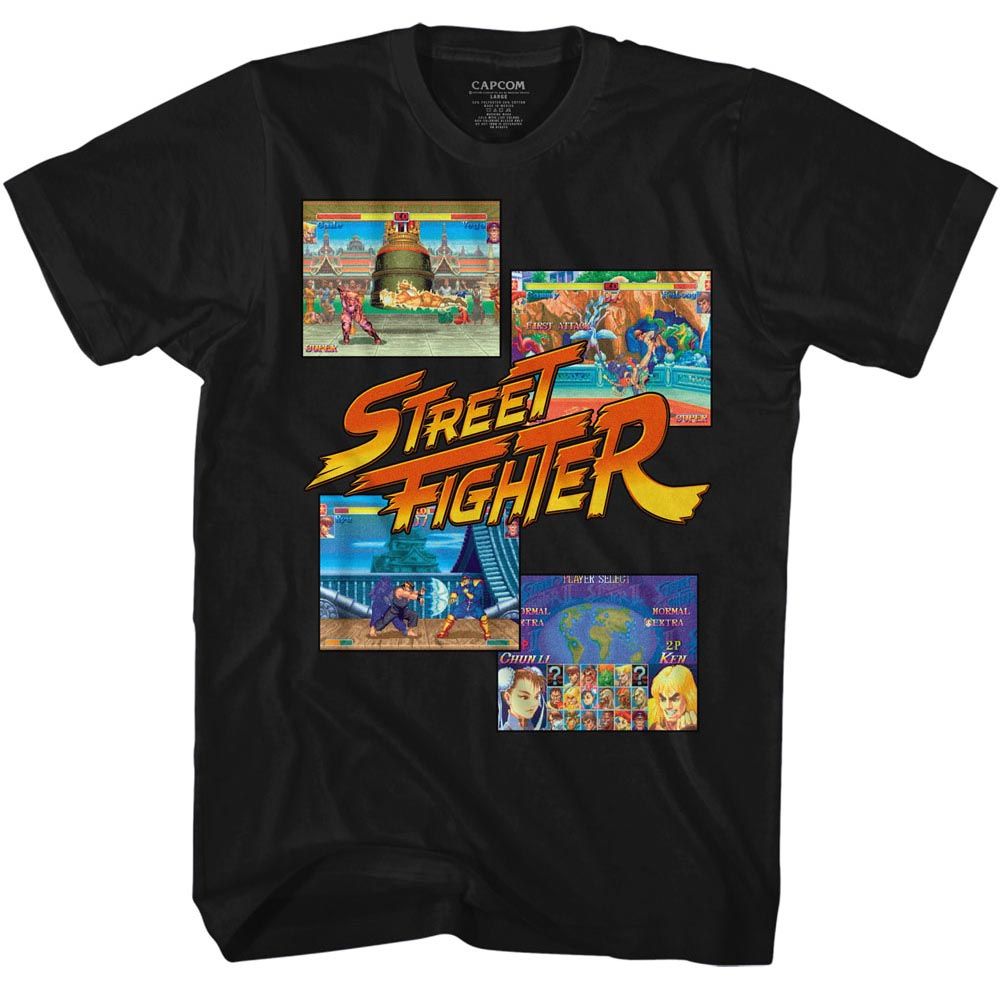 Street Fighter - Multi Hit 2 - Short Sleeve - Adult - T-Shirt - clothing by TeeHivey.com