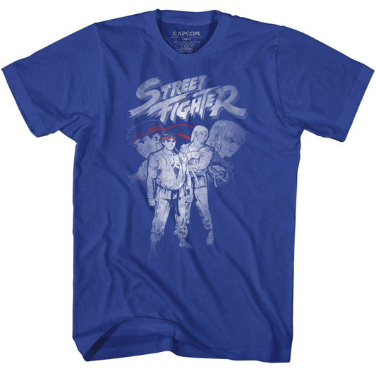 Street Fighter - Ken & Ryu - Short Sleeve - Adult - T-Shirt - clothing by TeeHivey.com
