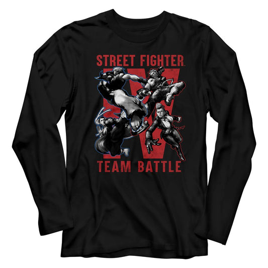 Street Fighter - Team Battle - Long Sleeve - Adult - T-Shirt - clothing by TeeHivey.com