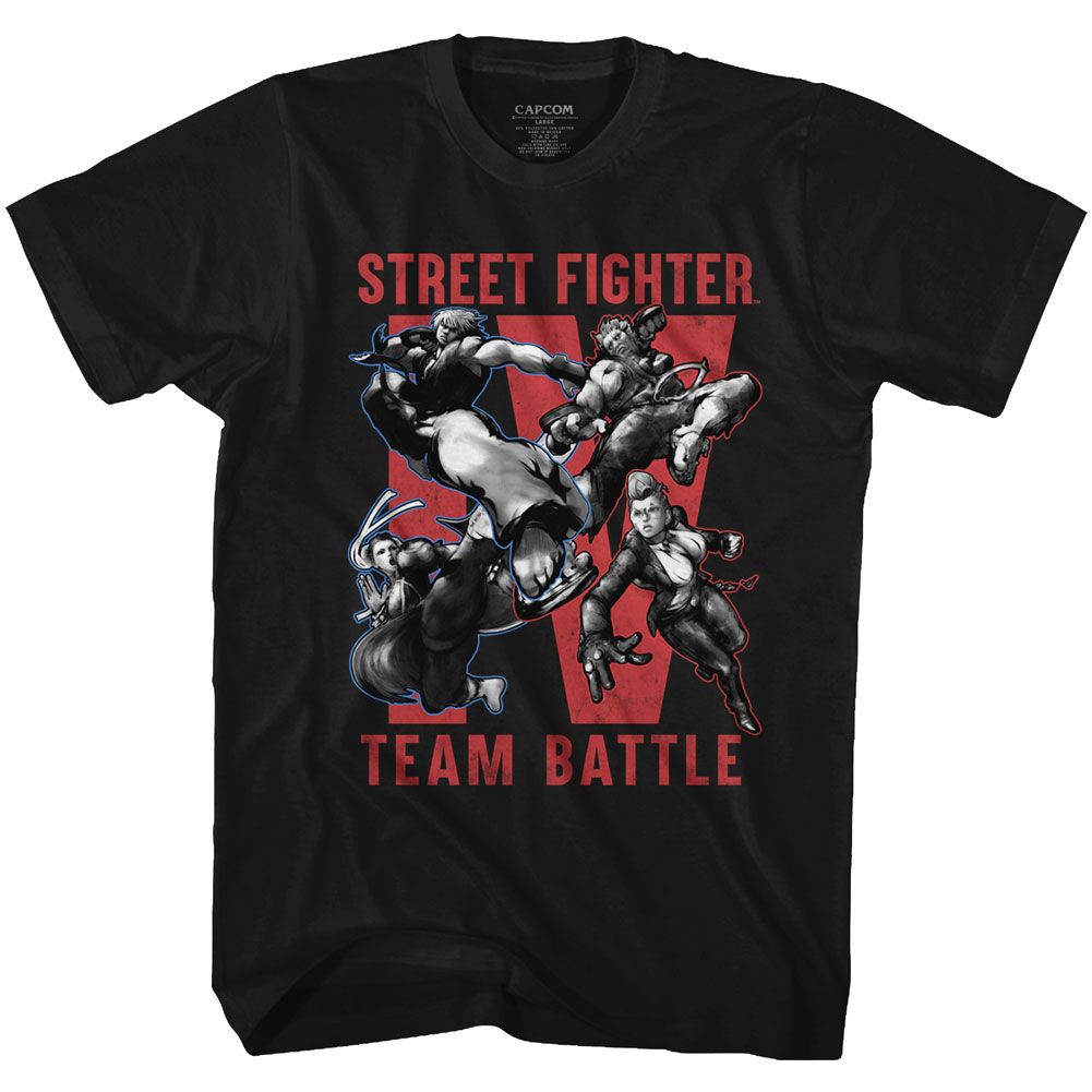 Street Fighter - Team Battle - Short Sleeve - Adult - T-Shirt - clothing by TeeHivey.com