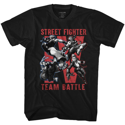Street Fighter - Team Battle - Short Sleeve - Adult - T-Shirt - clothing by TeeHivey.com