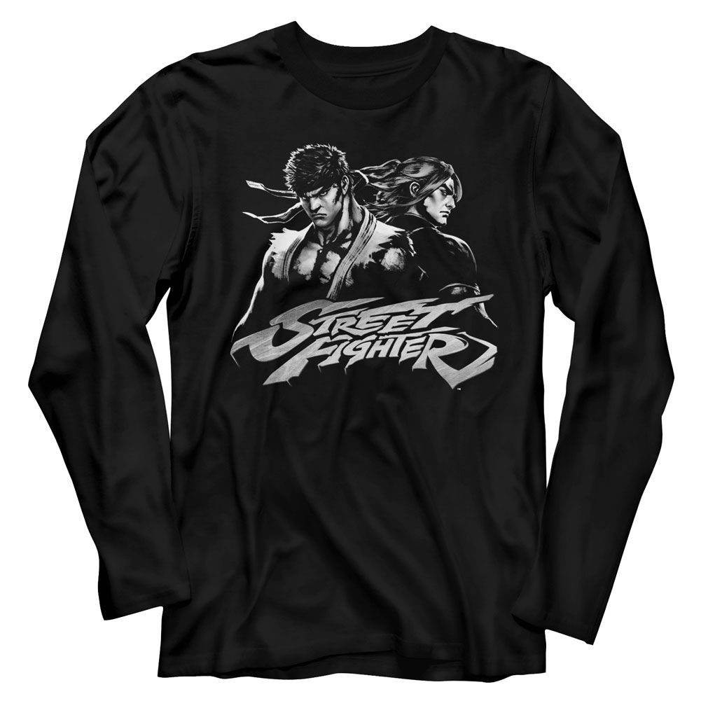 Street Fighter - Two Dudes - Long Sleeve - Adult - T-Shirt - clothing by TeeHivey.com