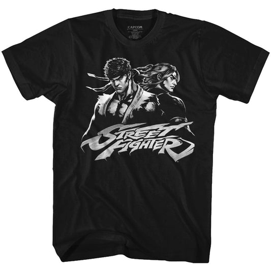 Street Fighter - Two Dudes - Short Sleeve - Adult - T-Shirt - clothing by TeeHivey.com
