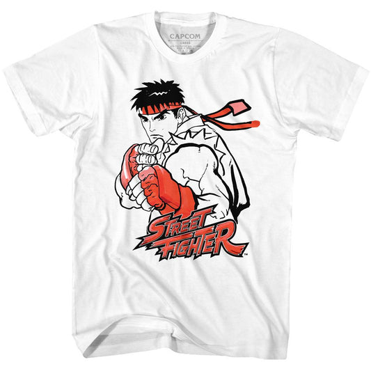 Street Fighter - Ryu Red - Short Sleeve - Adult - T-Shirt - clothing by TeeHivey.com