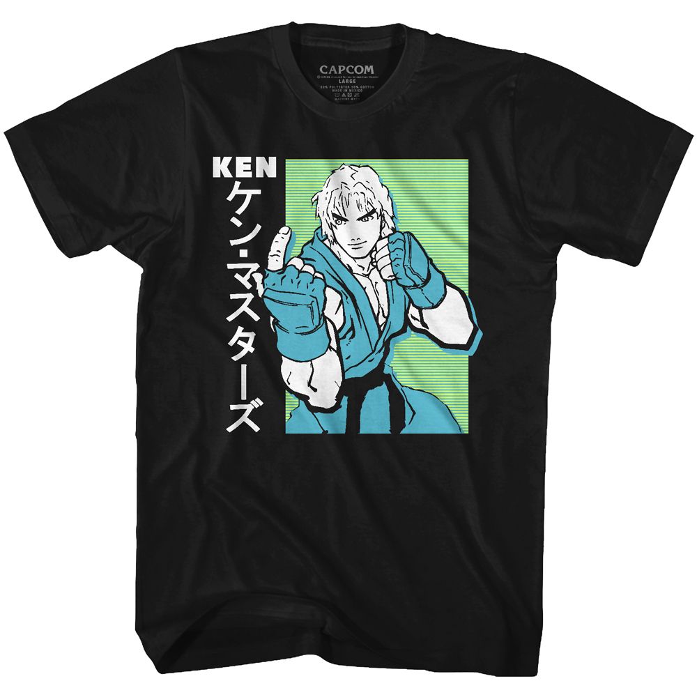 Street Fighter - Ken - Short Sleeve - Adult - T-Shirt - clothing by TeeHivey.com