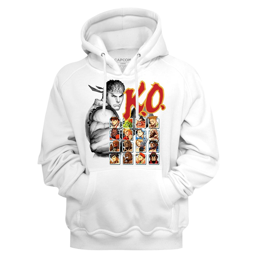 Street Fighter - Ko Select - Long Sleeve - Adult - Hoodie - clothing by TeeHivey.com