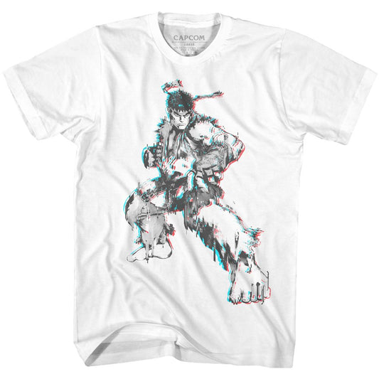Street Fighter - Glitch Fighter - Short Sleeve - Adult - T-Shirt - clothing by TeeHivey.com