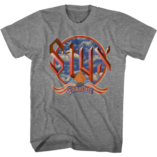 Styx - Paradise Clouds - Short Sleeve - Heather - Adult - T-Shirt - clothing by TeeHivey.com