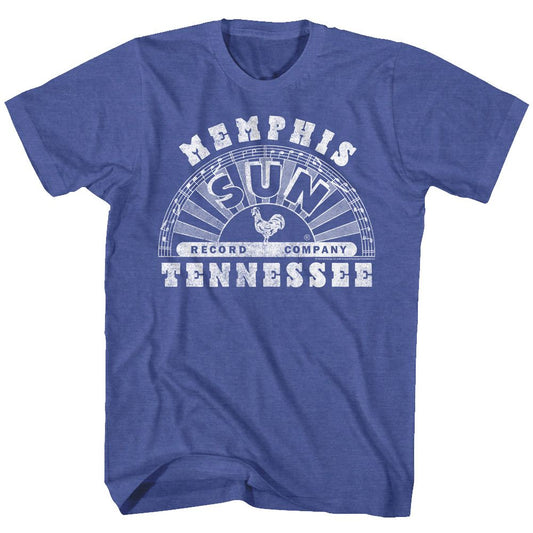 Sun Records - Memphis - Short Sleeve - Heather - Adult - T-Shirt - clothing by TeeHivey.com