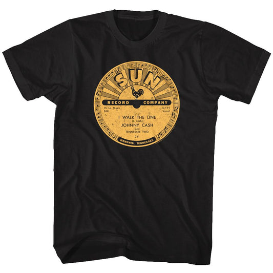 Sun Records - I Walk The Line - Short Sleeve - Adult - T-Shirt - clothing by TeeHivey.com