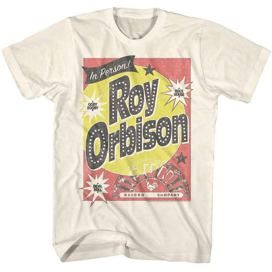 Sun Records - Roy Orbison In Person - American Classics - Natural Adult Short Sleeve T-Shirt