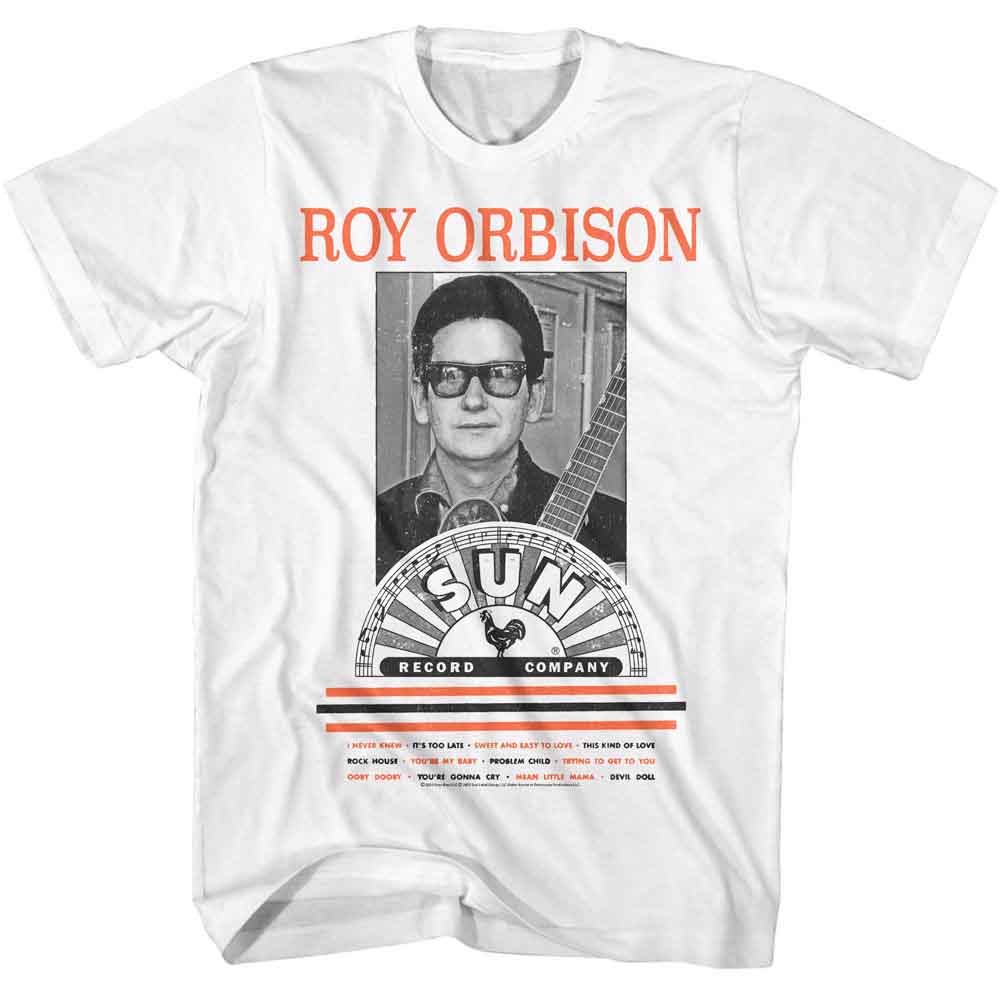 Sun Records - Photo And Singles - American Classics - White Adult Short Sleeve T-Shirt - clothing by TeeHivey.com (Image 1)