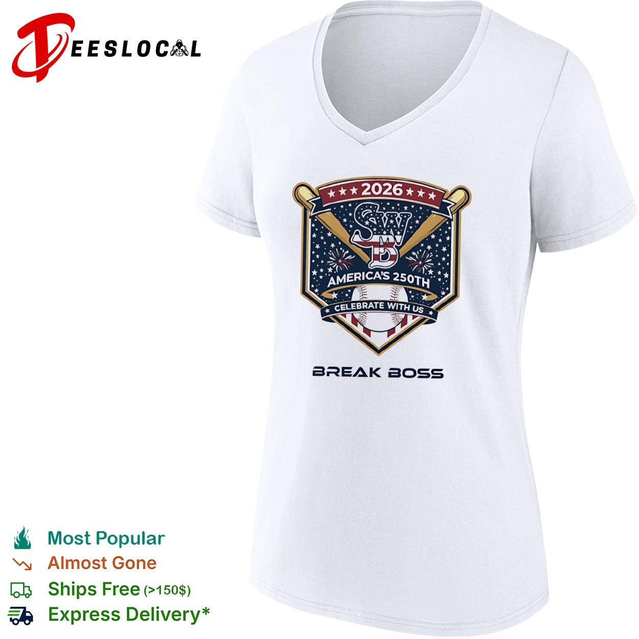 SWB America’s 250th 2026 Celebrate With Us Break Boss Shirt