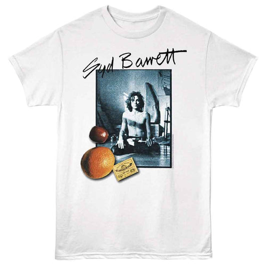 Syd Barrett - Oranges - American Classics - White Adult Short Sleeve T-Shirt - clothing by TeeHivey.com (Image 1)