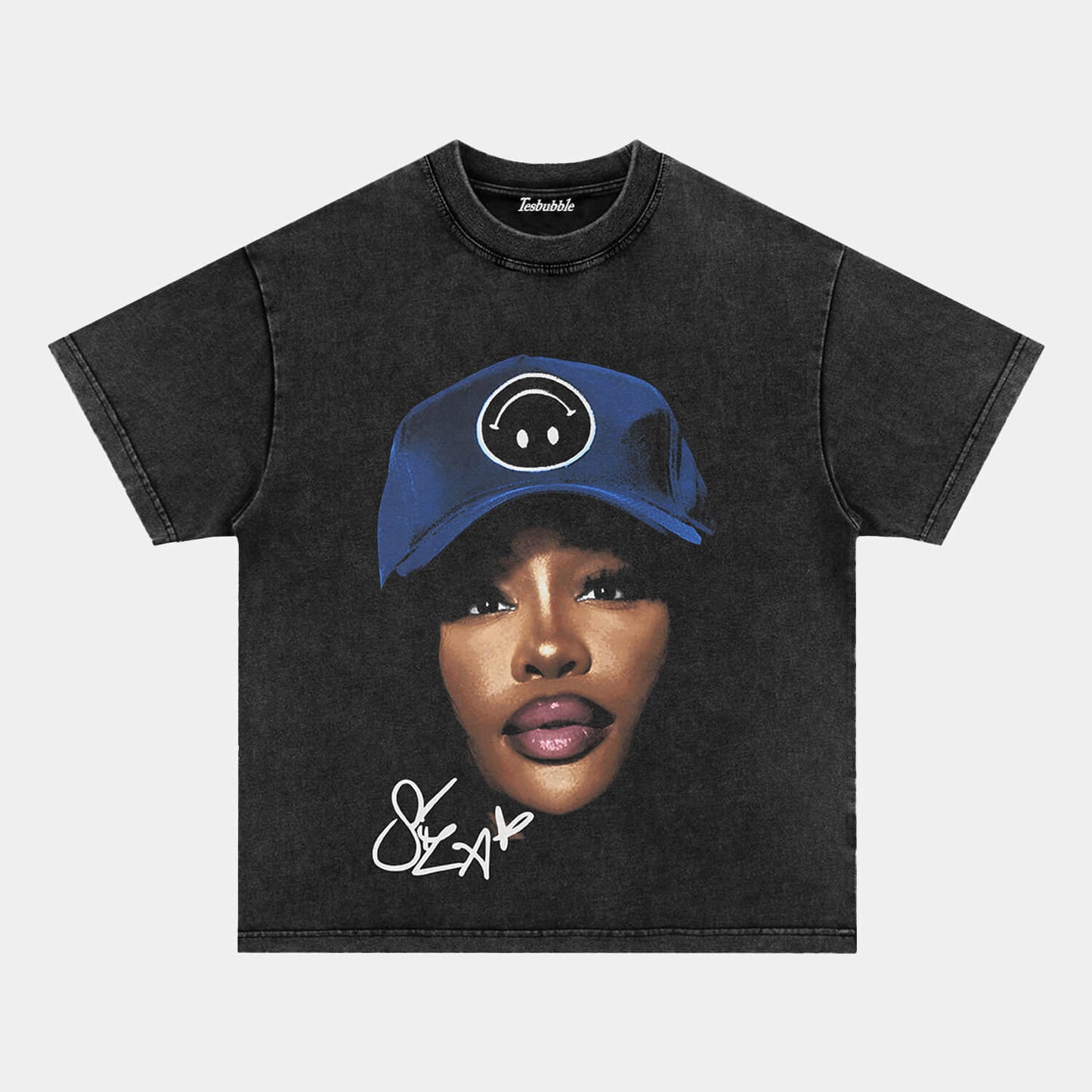 SZA SMILEY BIG FACE GRAPHIC TEE