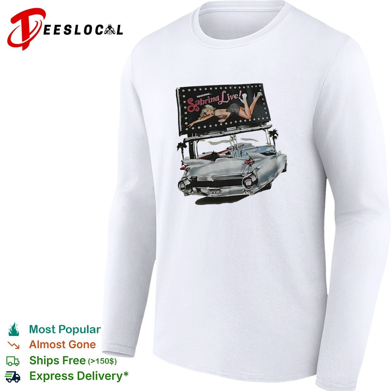Sabrina Carpenter Presenting Sabrina Live Coachella Classic Car shirt