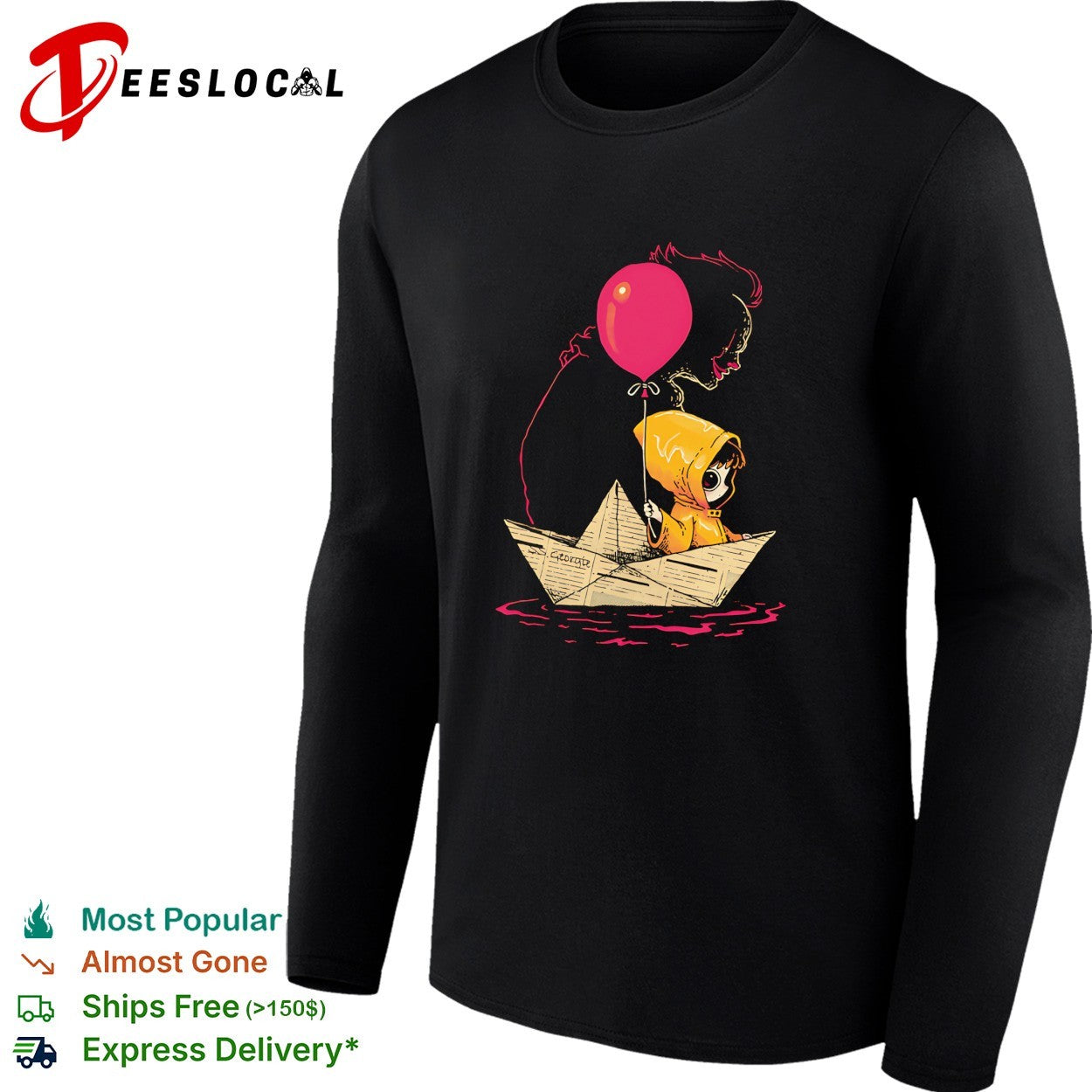 Sailing on Poor Choices Georgie Denbrough and Pennywise shirt