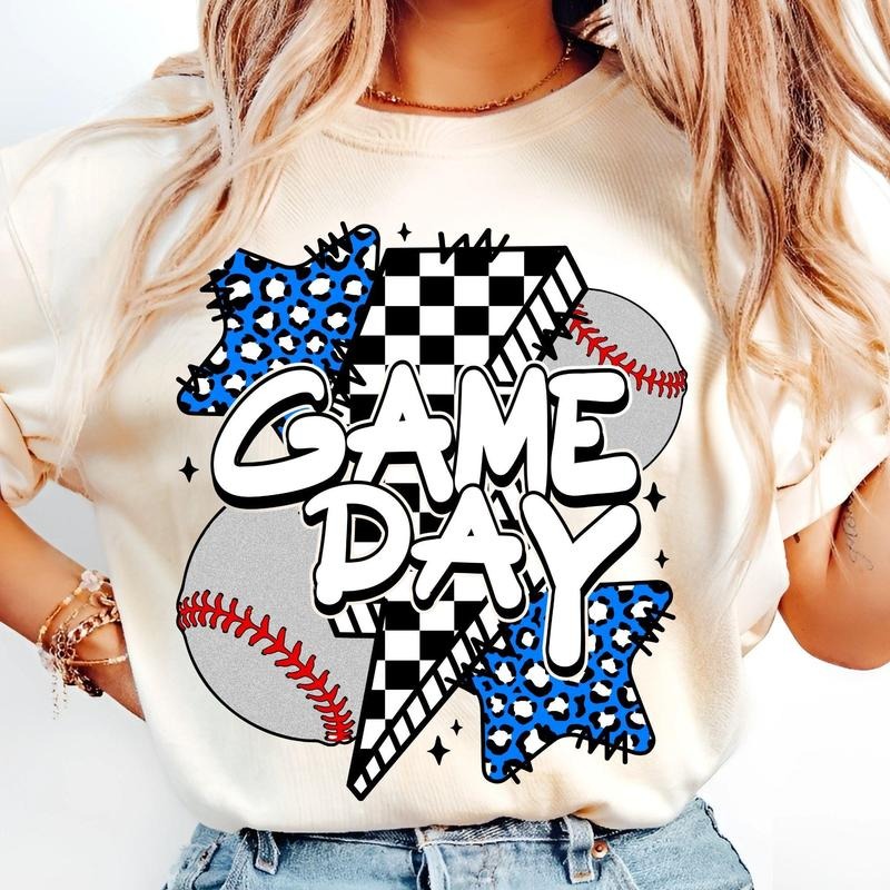 [Sale To 45% Off] Game Day Baseball T-Shirt, Retro Baseball Coquette Shirt, Mama Baseball Bow T-Shirt, Gift For Mom, Mother's Day Gift