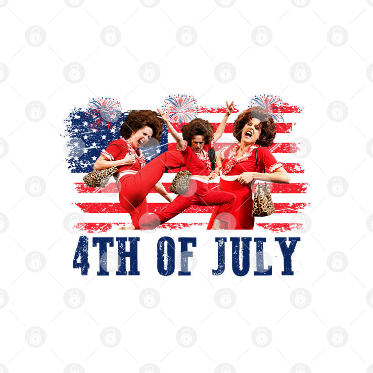 Sally O’malley I Like To Kick Stretch And Kick 4th Of July T Shirt