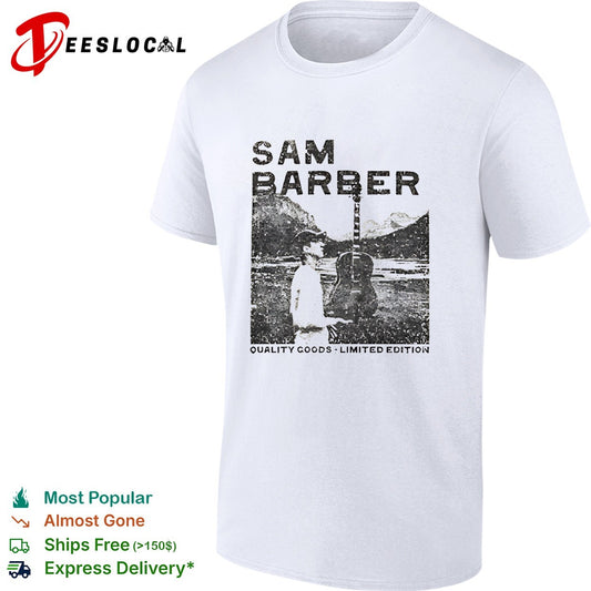 Sam Barber Guitars Denver Quality Goods Limited Edition retro shirt