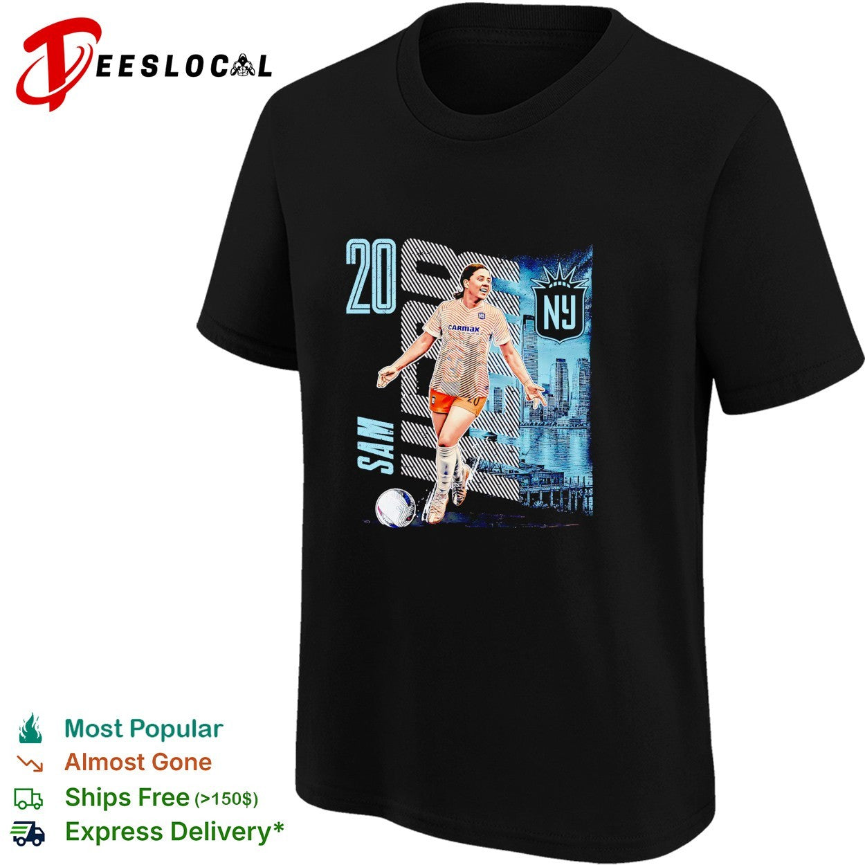 Sam Kerr number 20 Gotham FC graphic shirt