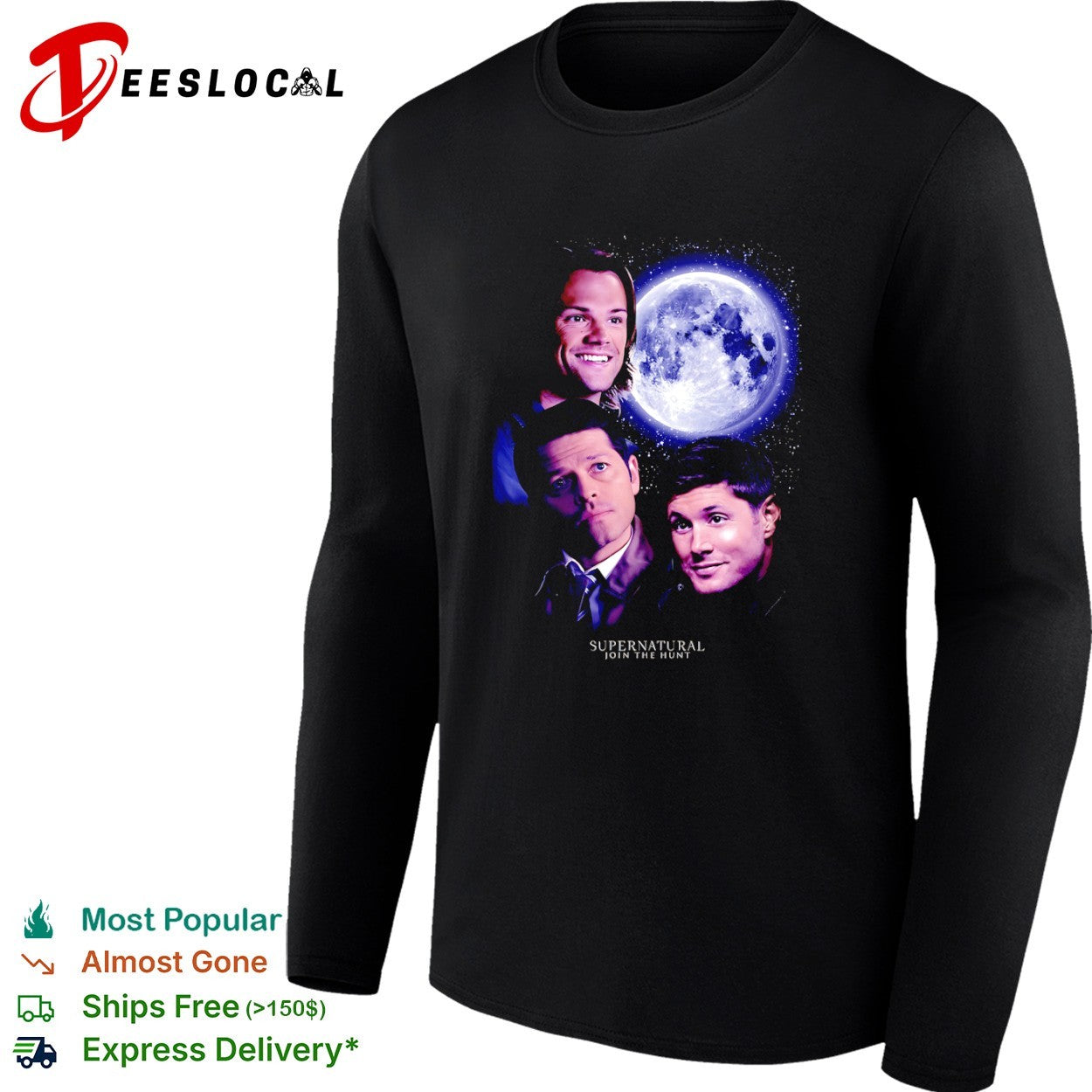 Sam Winchester Castiel and Dean Winchester Supernatural Join the Hunt shirt