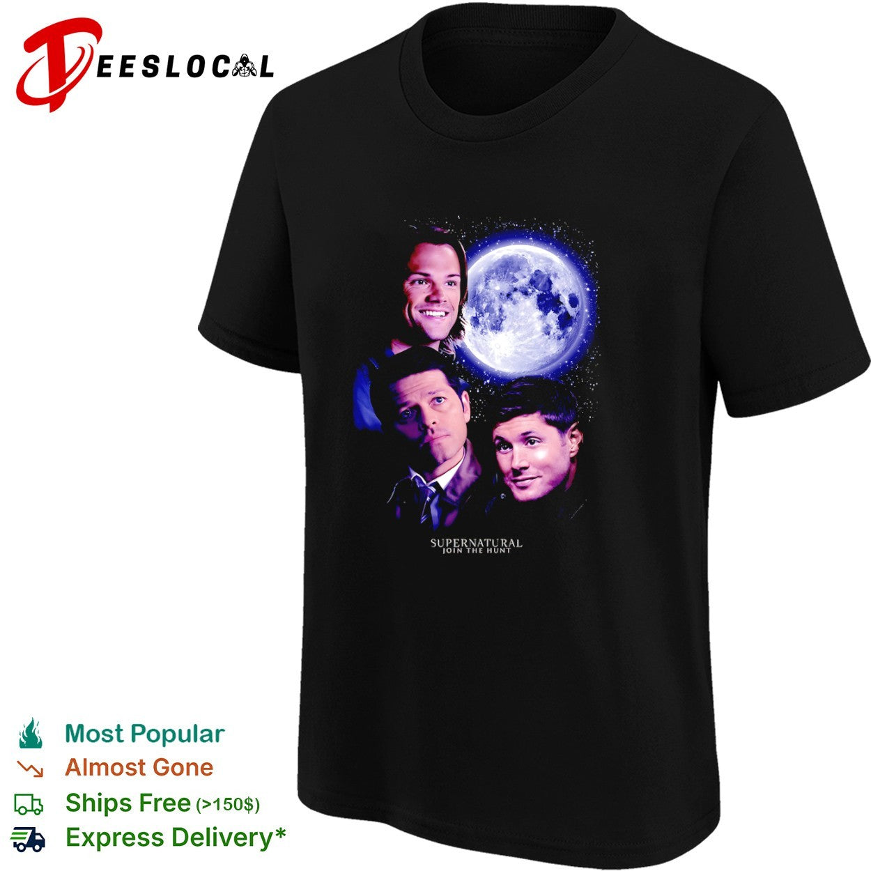 Sam Winchester Castiel and Dean Winchester Supernatural Join the Hunt shirt