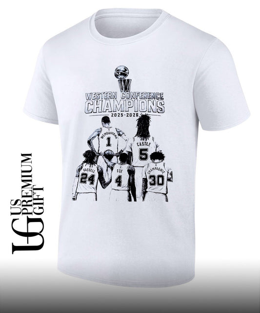 San Antonio Spurs 2025 2026 NBA WEstern Conference Champions T-shirt