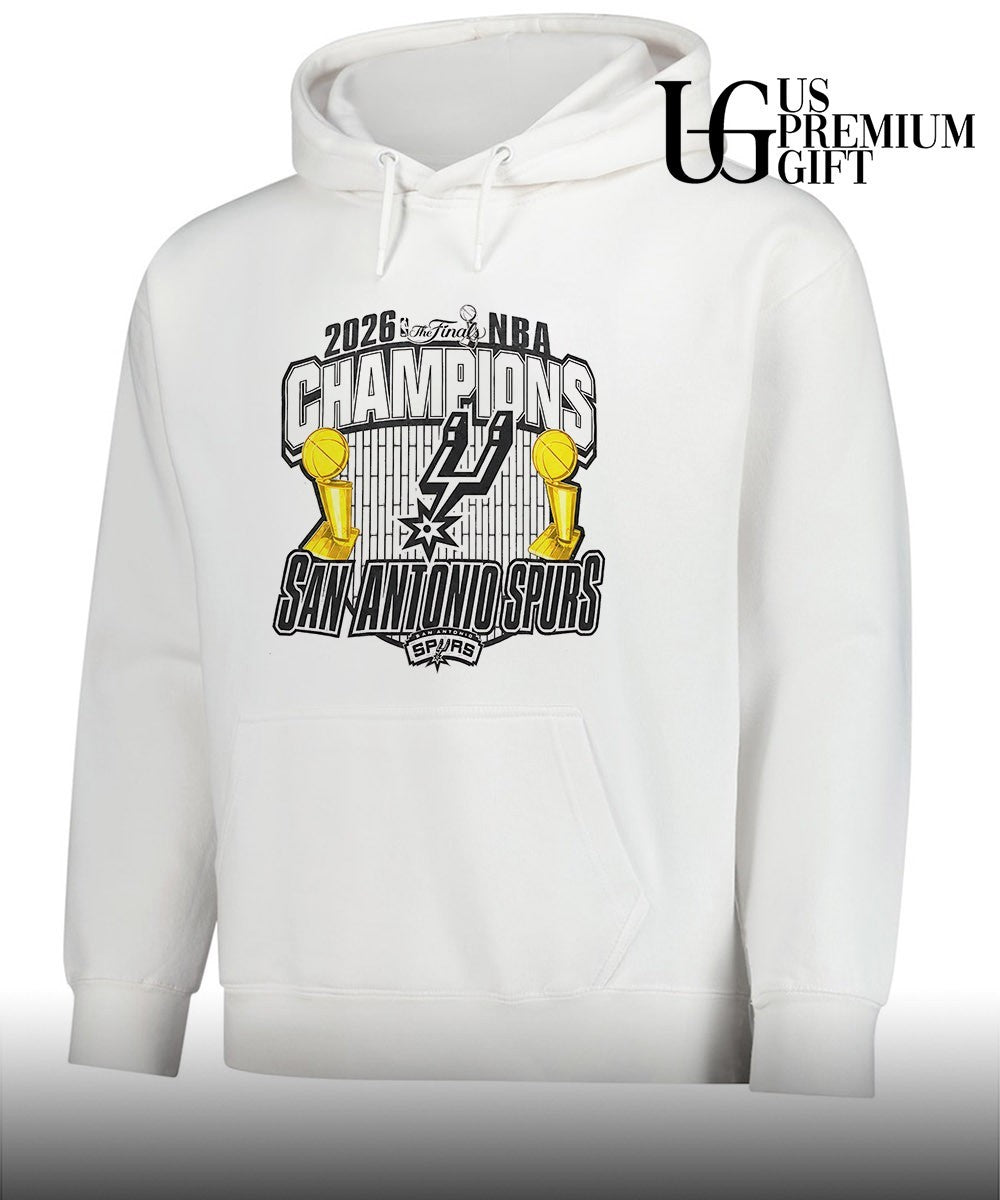 San Antonio Spurs 2026 NBA Finals Champions trophy graphic T-shirt
