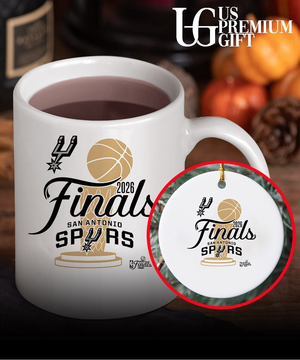 San Antonio Spurs 2026 NBA Finals trophy script T-shirt