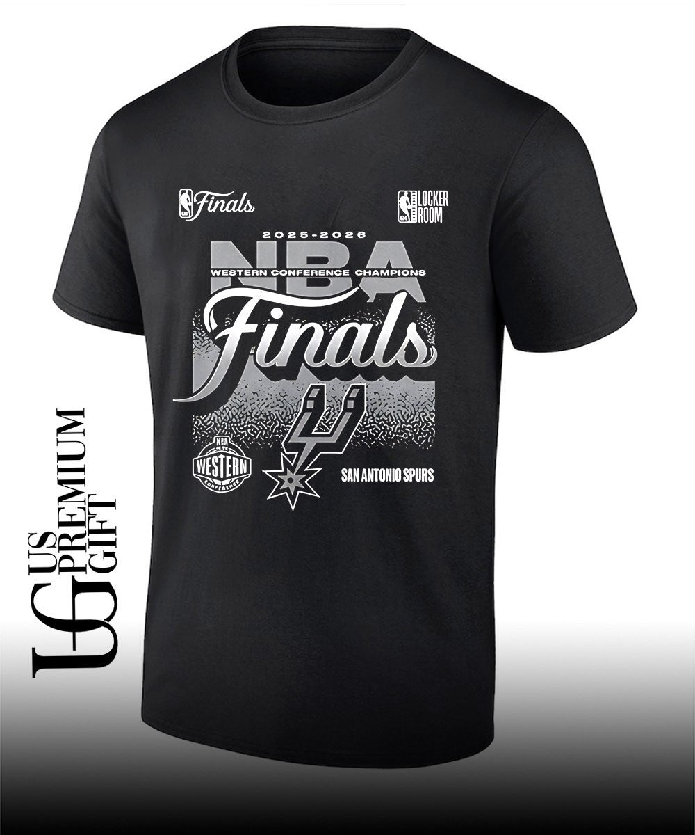 San Antonio Spurs 2026 NBA Western Conference Champions locker room T-shirt