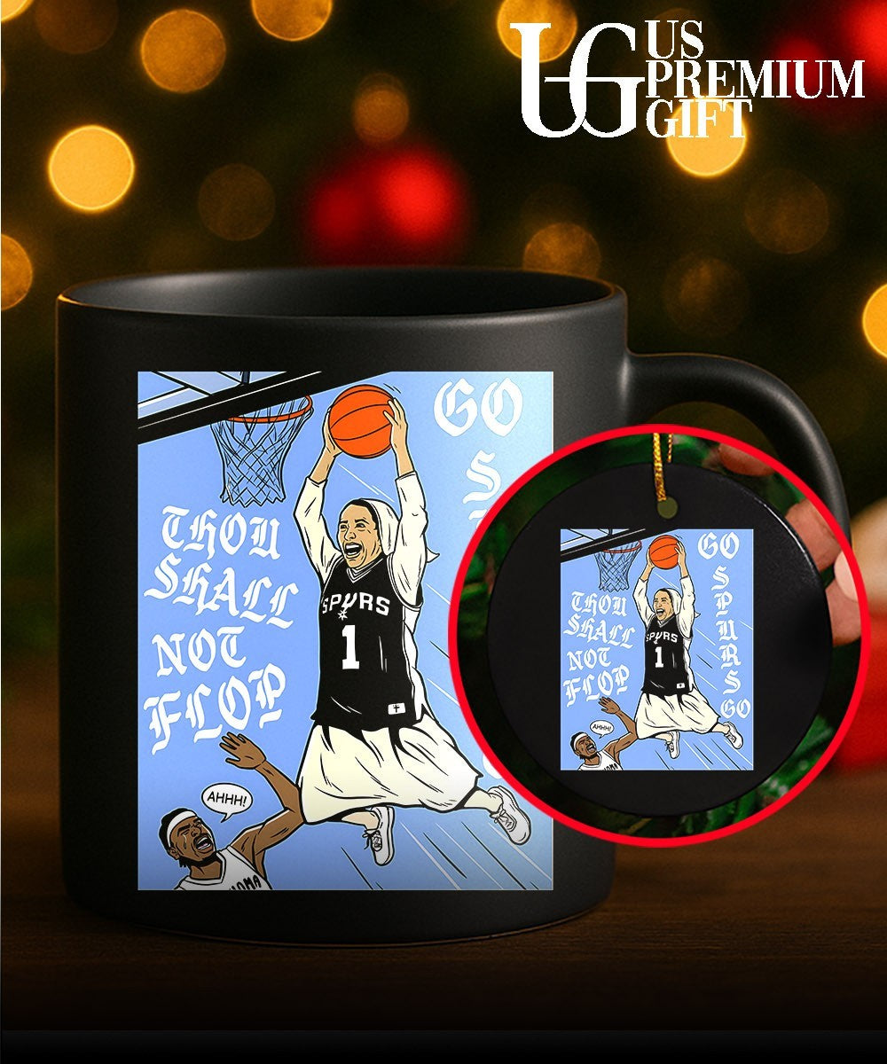 San Antonio Spurs Basketball player Nun Thou Shall Not Flop Go Go shirt