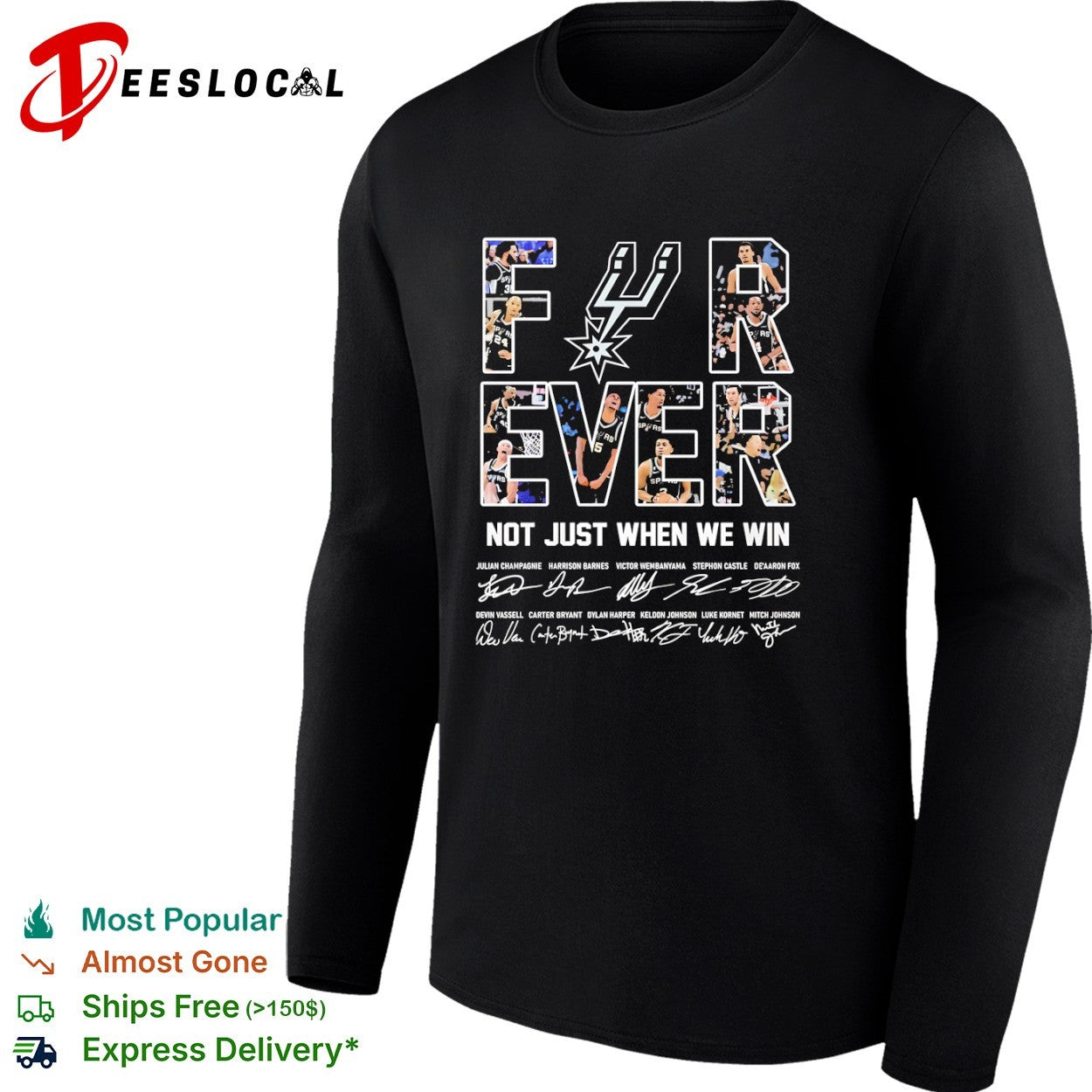 San Antonio Spurs Forever Not Just When We Win Victor Wembanyama Keldon Johnson shirt