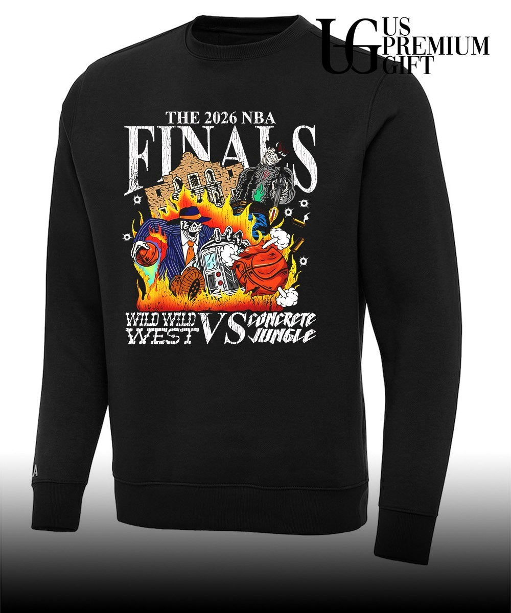 San Antonio Spurs NBA 2026 Finals Wild Wild West vs Concrete Jungle shirt