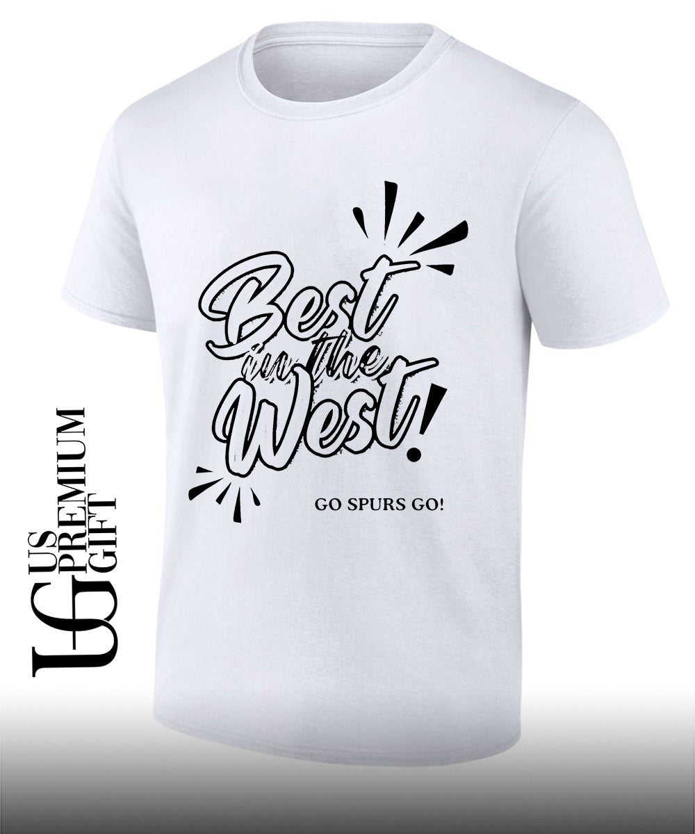 San Antonio Spurs NBA Best in the West go Spurs go shirt