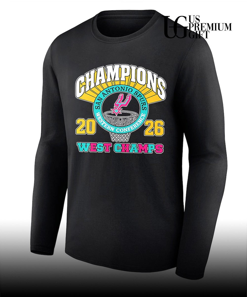 San Antonio Spurs NBA Western Conference Champions 2026 West Champs shirt
