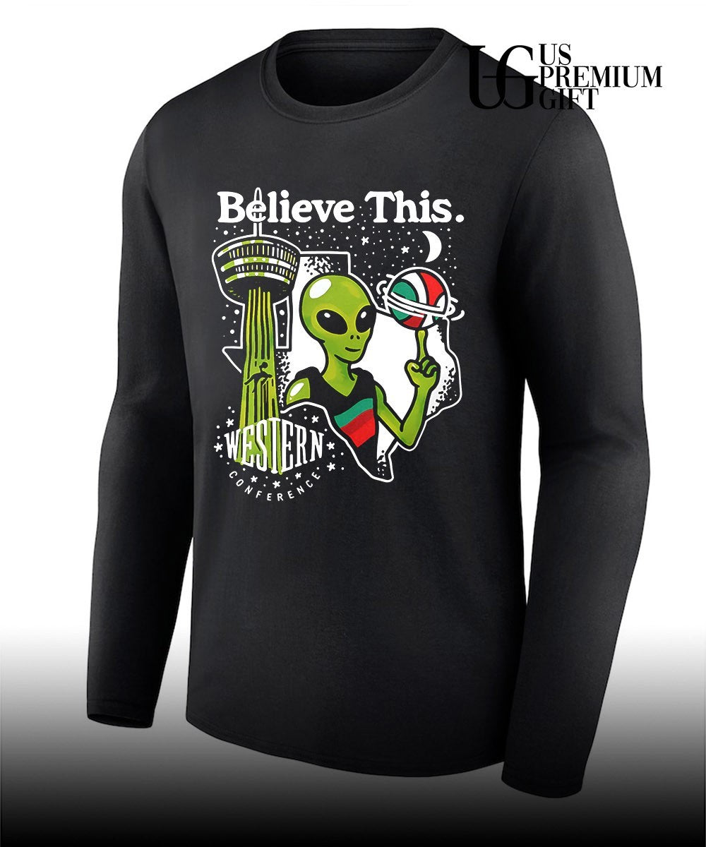 San Antonio Spurs NBA Western Conference Finals 2026 Believe This Alien shirt