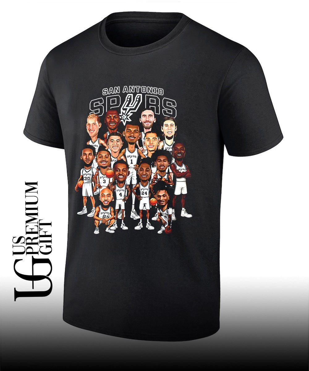 San Antonio Spurs Players Victor Wembanyama Devin Vassell NBA T-shirt