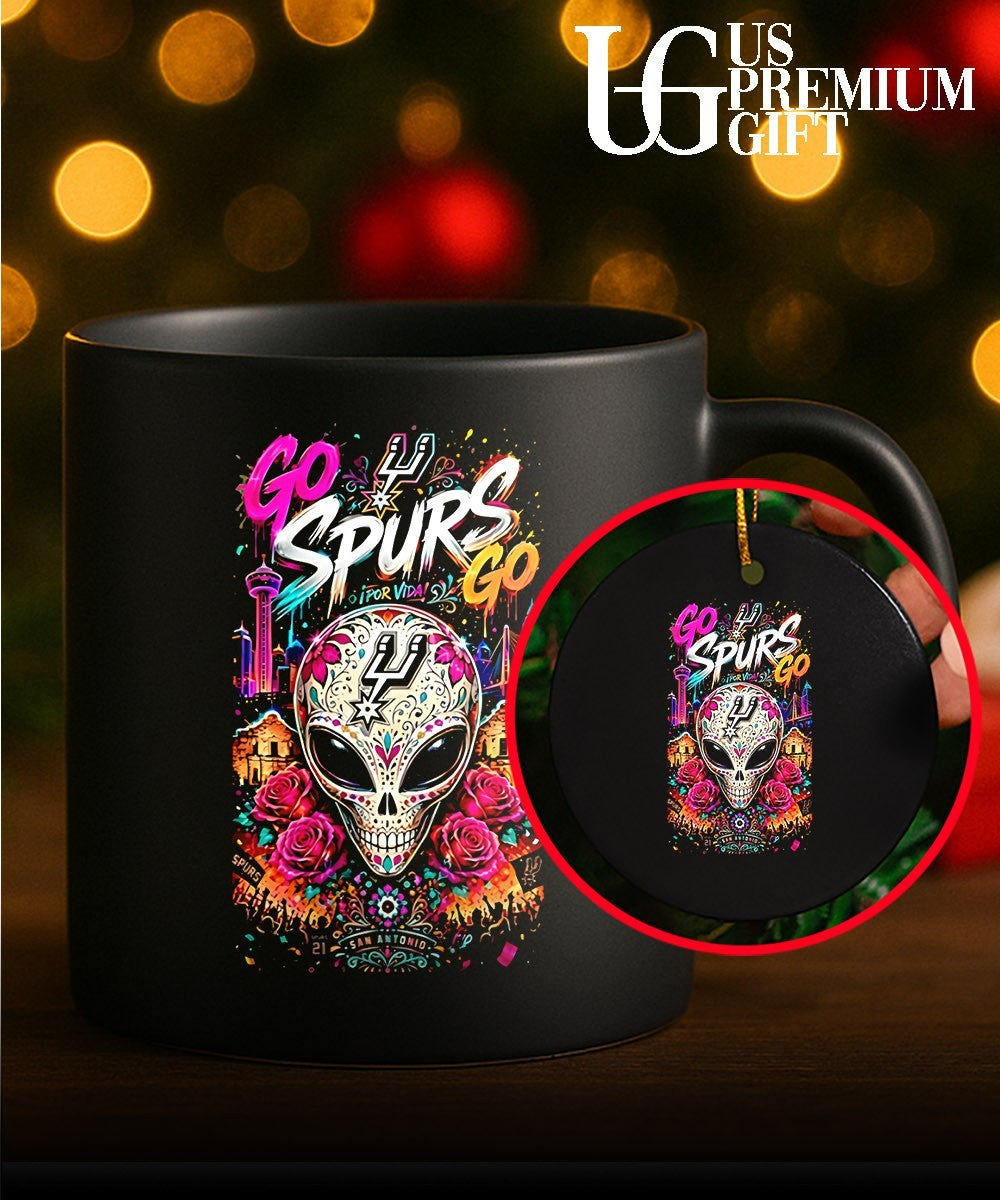 San Antonio Spurs Sugar Skull Por Vida Go Spurs Go shirt