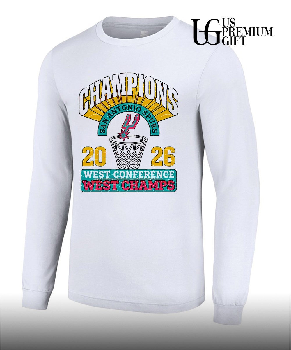 San Antonio Spurs Western Conference Champions 2026 trophy shirt