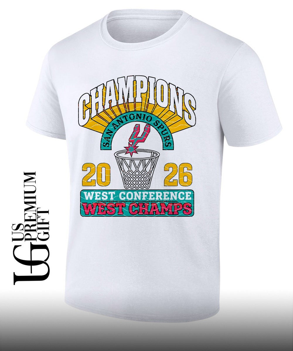 San Antonio Spurs Western Conference Champions 2026 trophy shirt