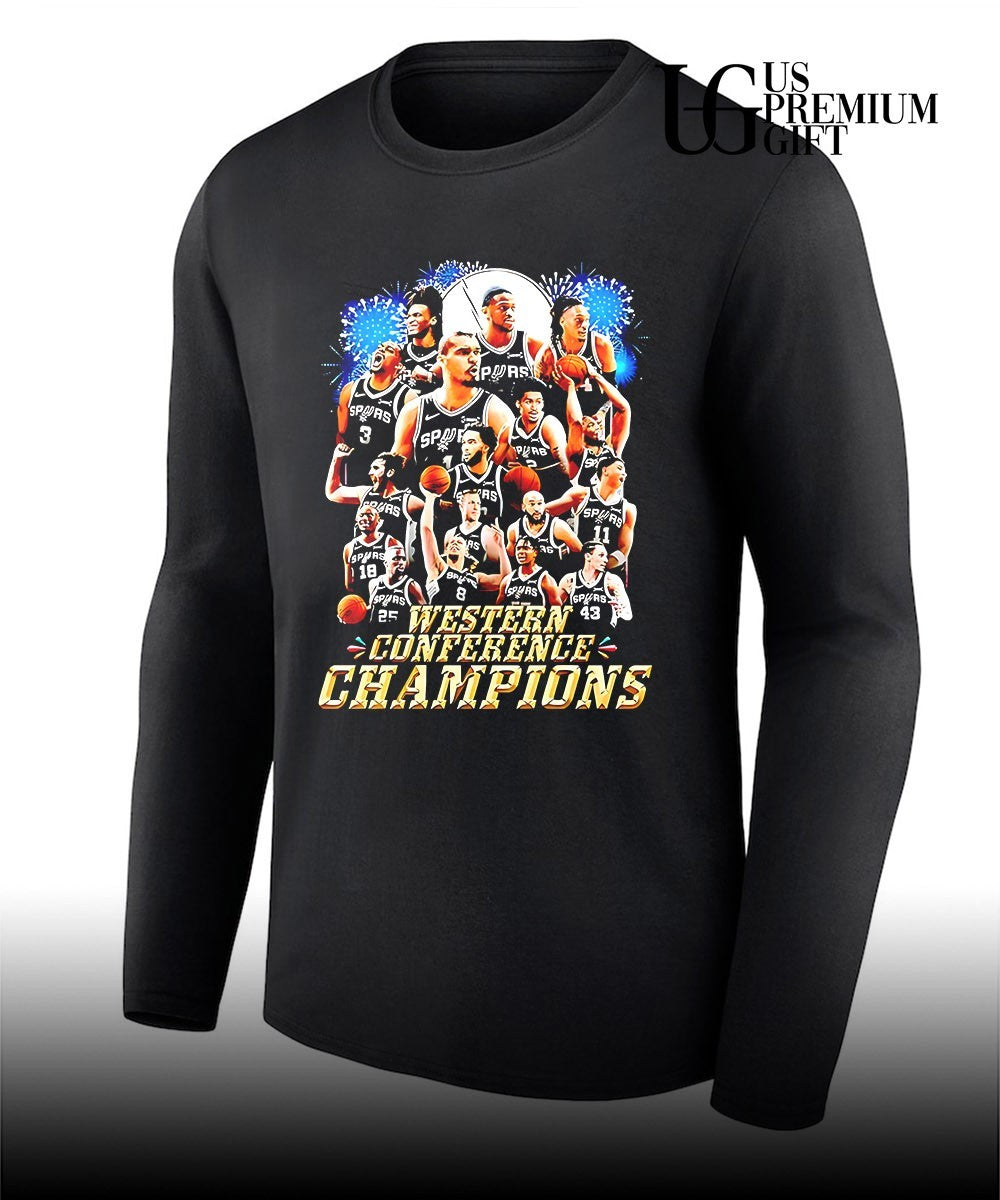 San Antonio Spurs Western Conference Champions NBA basketball Team graphic shirt