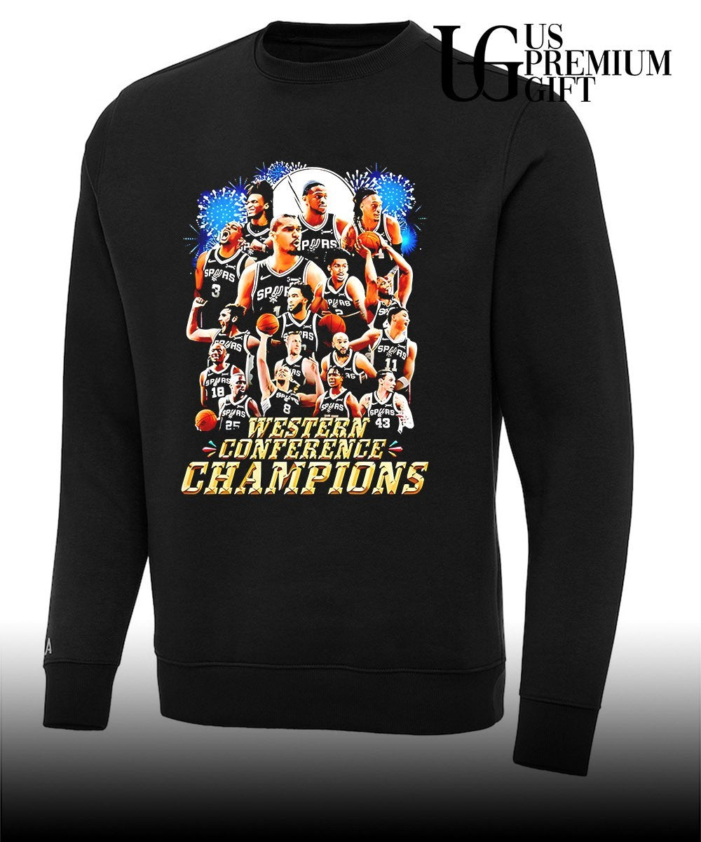 San Antonio Spurs Western Conference Champions NBA basketball Team graphic shirt
